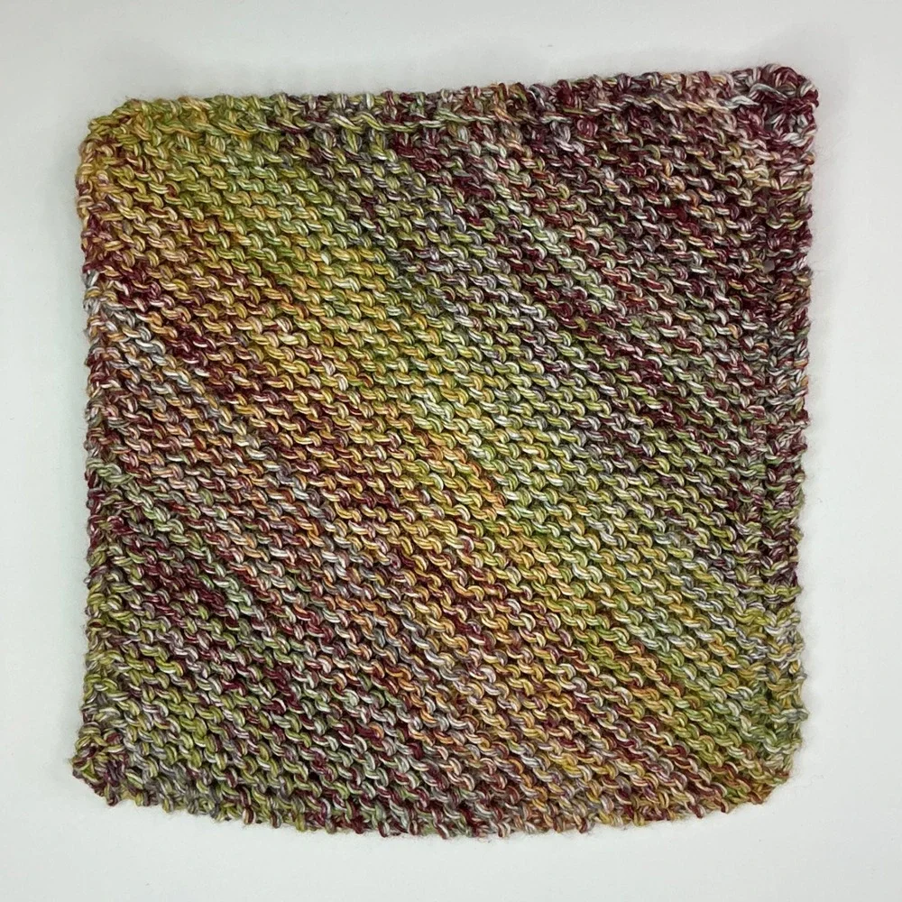 Handmade Nepalese Spices Dishcloth Set Unisex 6.5in Cotton Knit 2pc